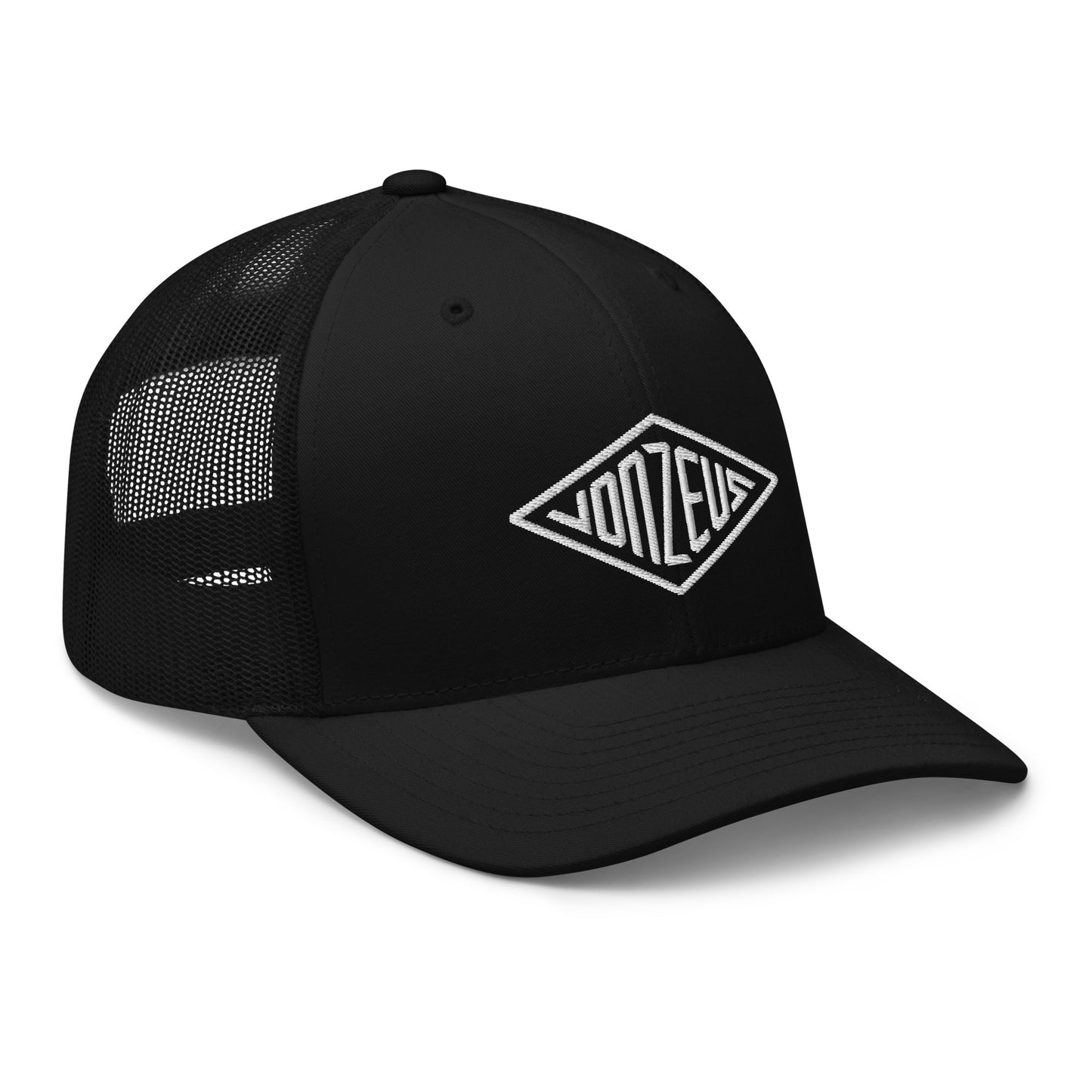 VonZeus Trucker Cap in Black