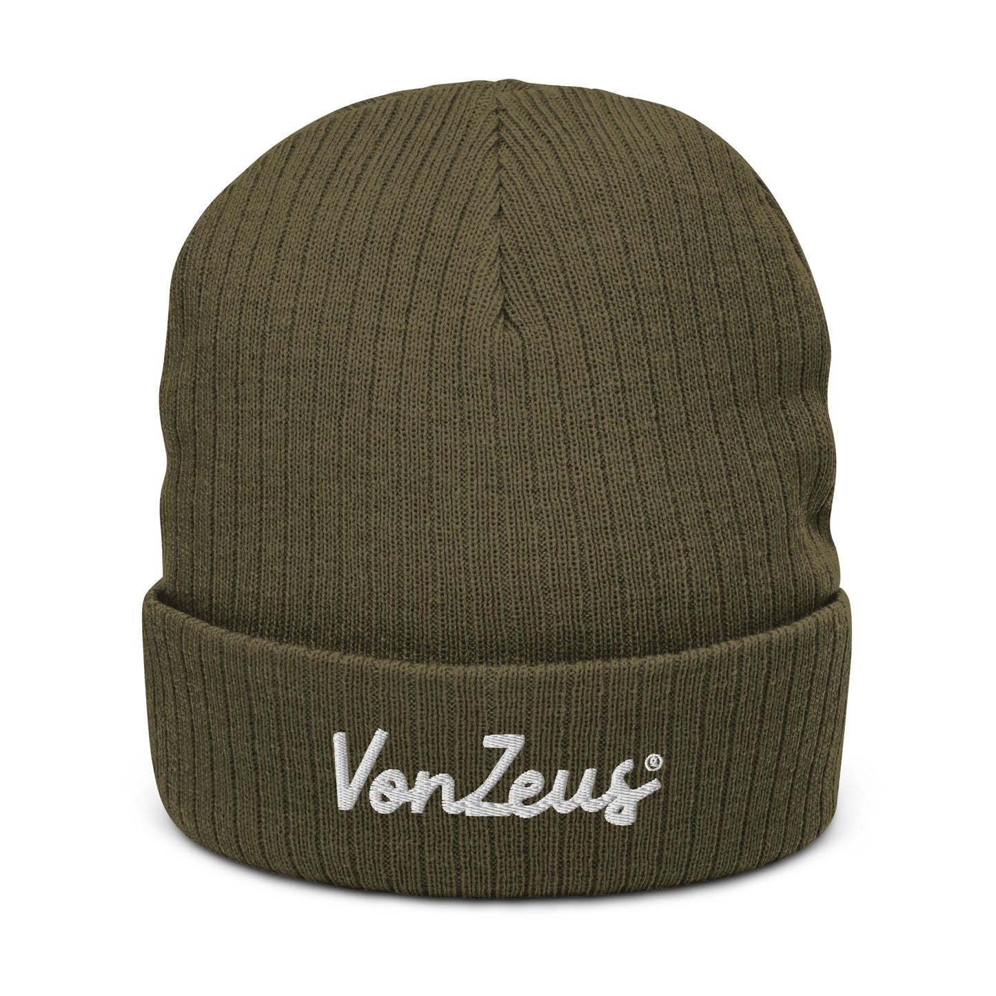 VonZeus Ribbed knit beanie