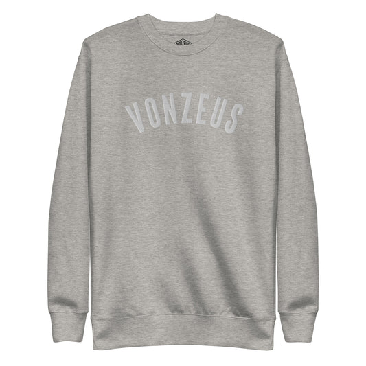 VonZeus Embroidered Sweatshirt Grey