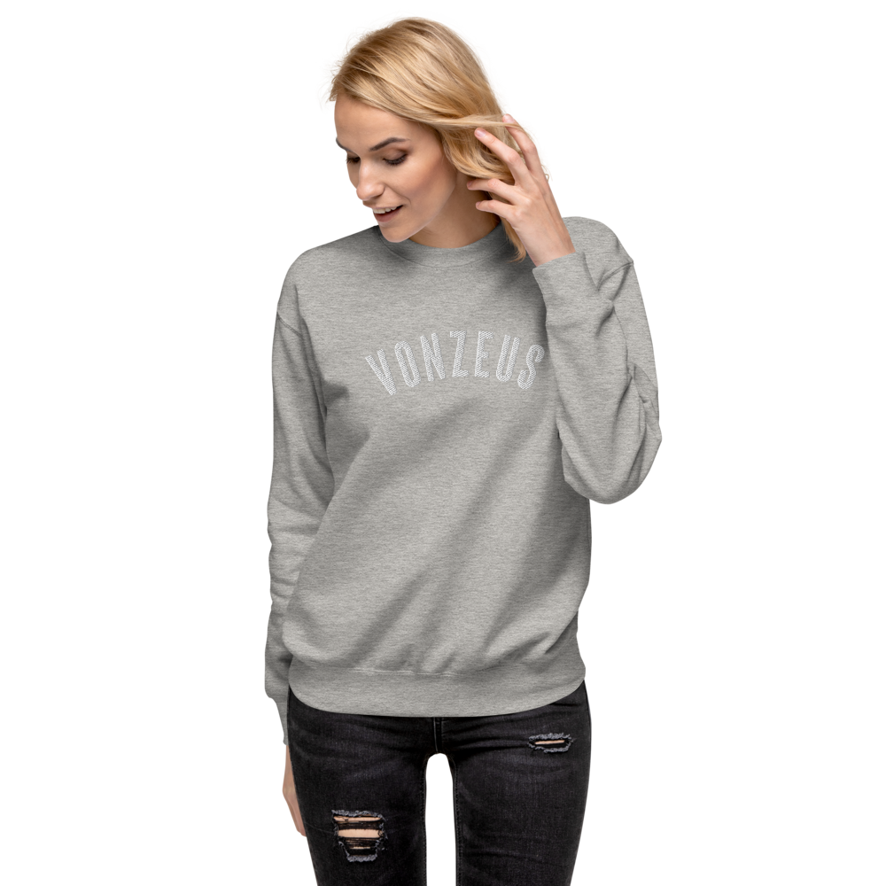 VonZeus Embroidered Sweatshirt Grey