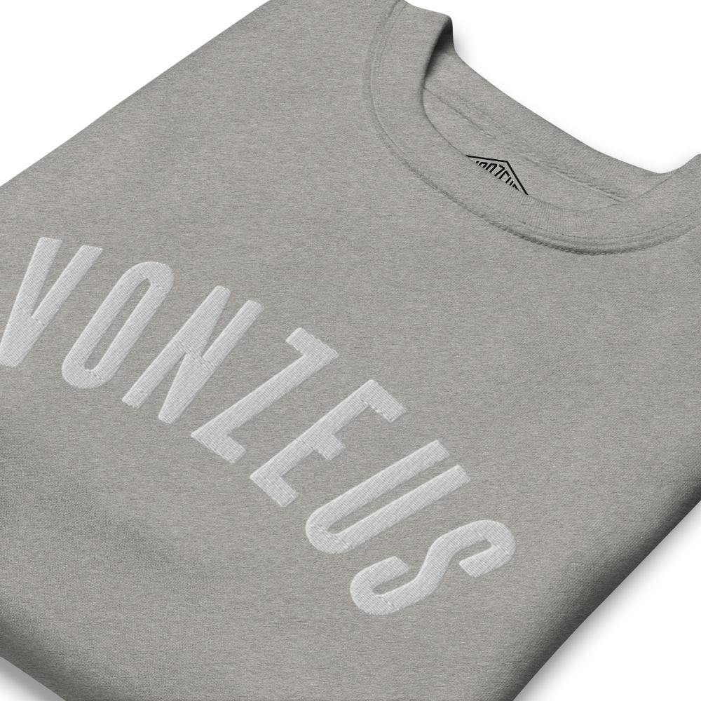 VonZeus Embroidered Sweatshirt Grey