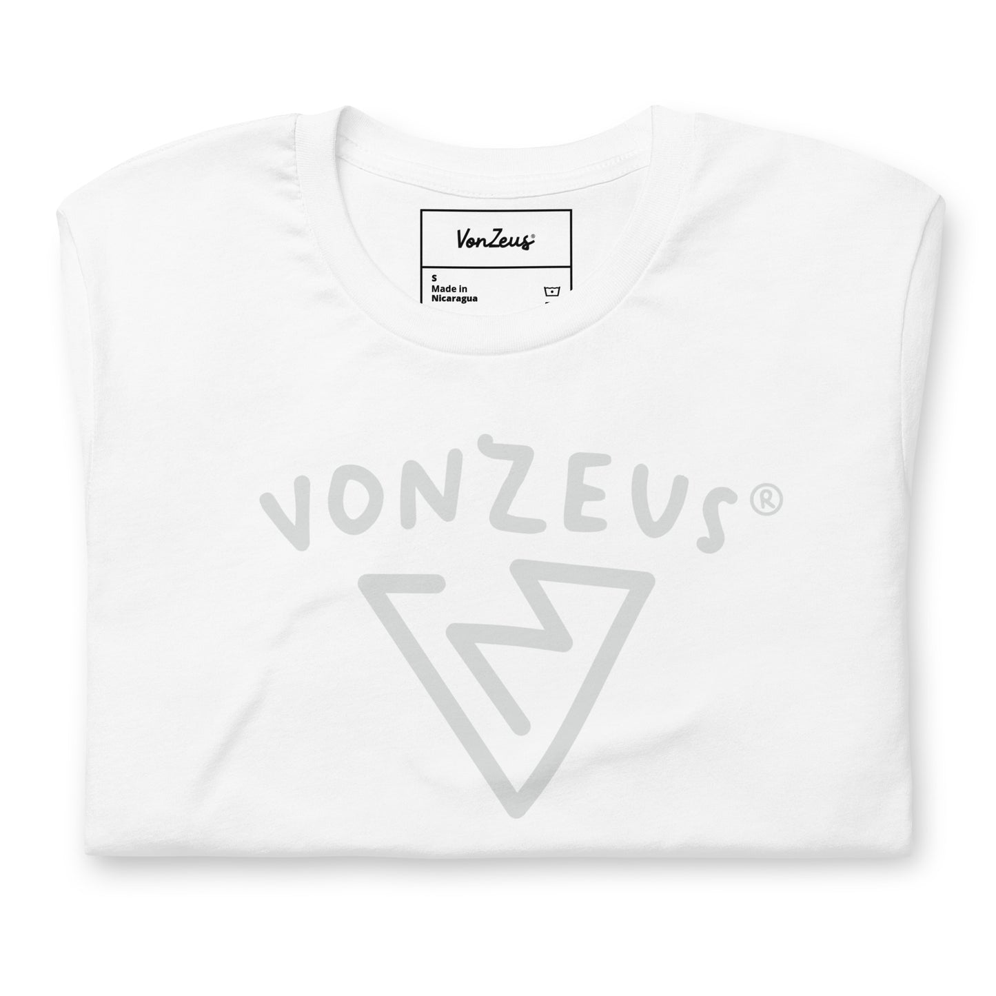 VonZeus Hand Drawn White Tee